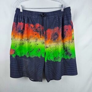 U.S. Apperal Diffuser Tye Die Swim Trunks 2X Pockets Beach Vacation Surf Boat